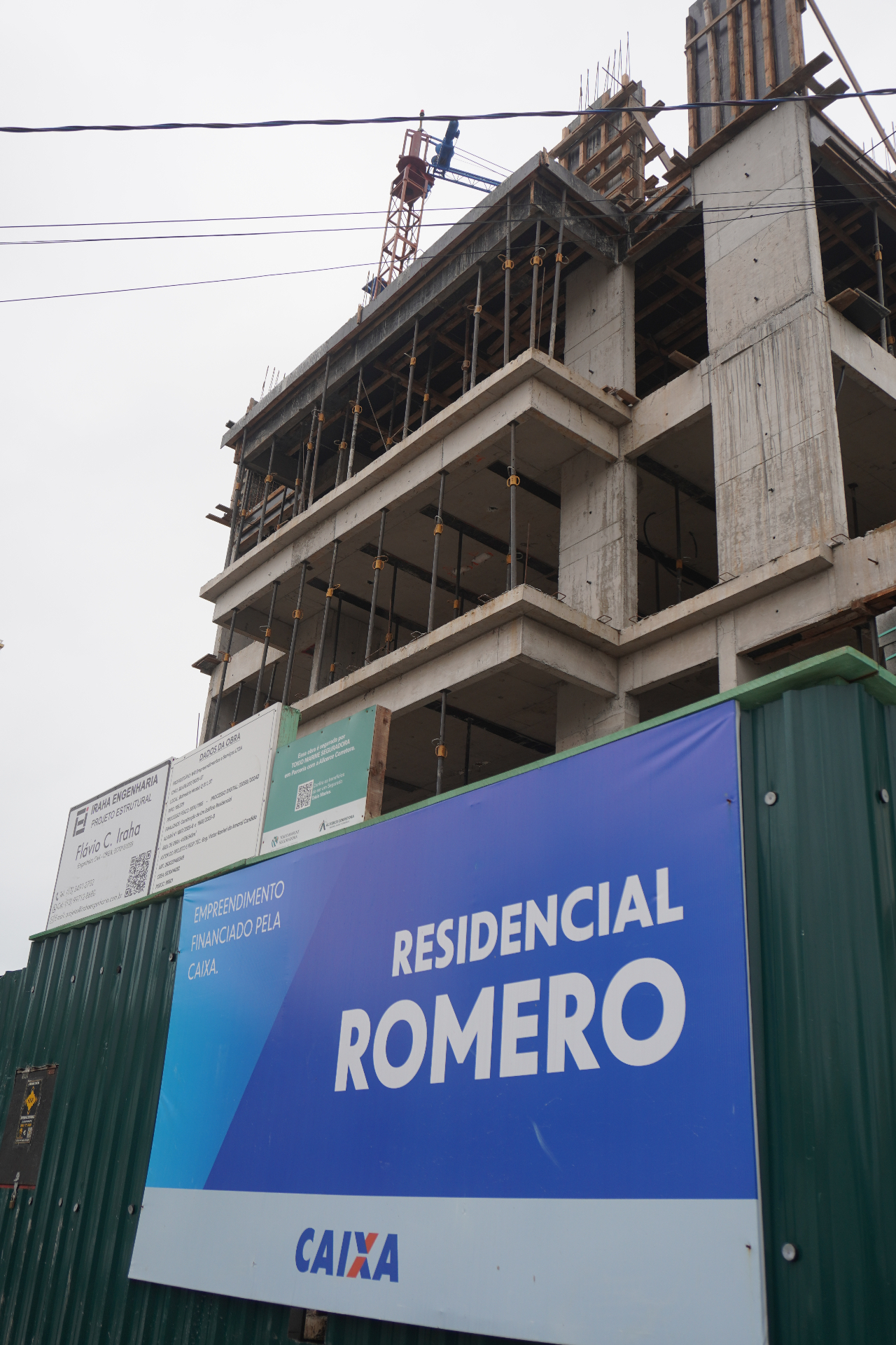 Obra de empreendimento da WR Empreendimentos em Praia Grande